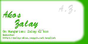 akos zalay business card